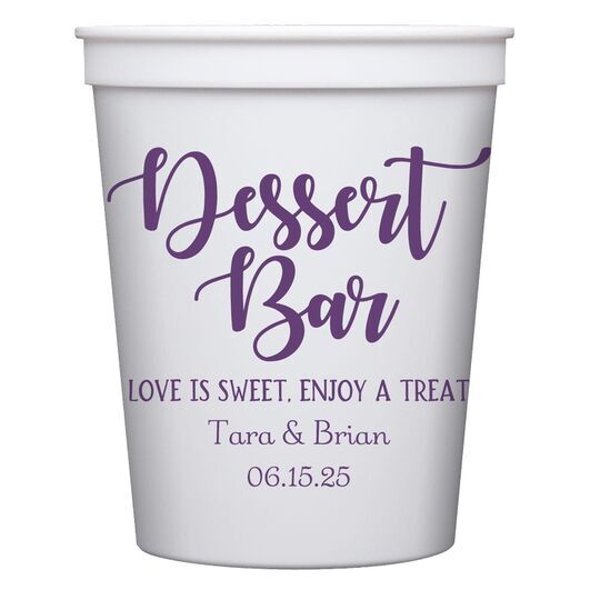 Dessert Bar Stadium Cups